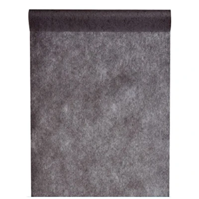 Afbeelding van Niet geweven stof 30 cm (25 m lang) tafelloper bruiloft party decoratie (zwart)