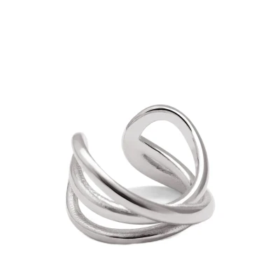 Afbeelding van Singularu Triple Cross Oorbellen silvercoloured, Dames, Maat: One Size, Silver coloured