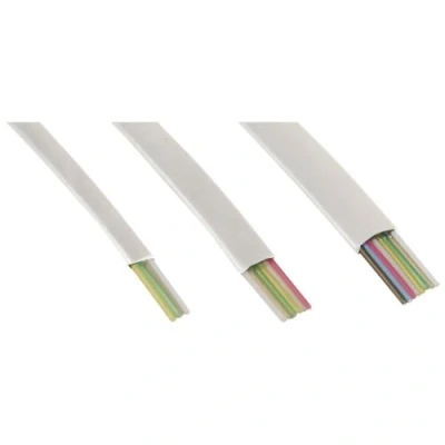 Image de Câble modulaire, InLine®, 6 fils ruban blanc, 100m anneau