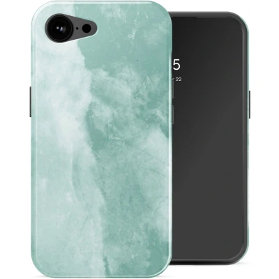 Afbeelding van Selencia Vivid Backcover met MagSafe voor de Apple iPhone 16e Marble Grayed Jade