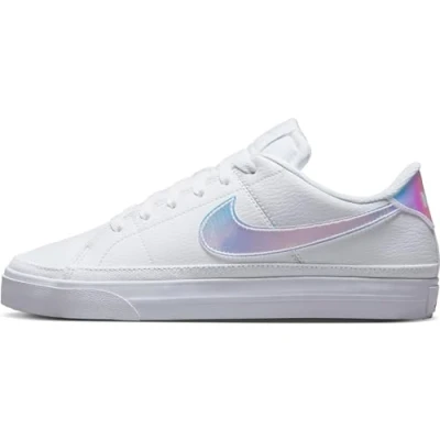 Afbeelding van Nike Wmns Court Legacy Nn Sportschoenen voor dames, Wit/Meerkleurig Voetbal Grijs Zwart