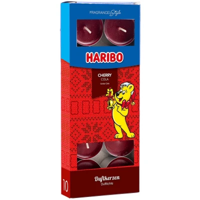 Afbeelding van Cherry Cola theelichten (set 10) Haribo