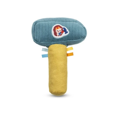 Afbeelding van Lilliputiens Hamer Rammelaar Leon De Egel Baby&#039;s Eerste Gereedschap! Om Het Gehoor Te Stimuleren, Maakt Deze Een Leuk &quot;Toet&quot; Geluid, Maar Biedt Ook Verscheidenheid Aan Materialen En Kleurrijke Linten