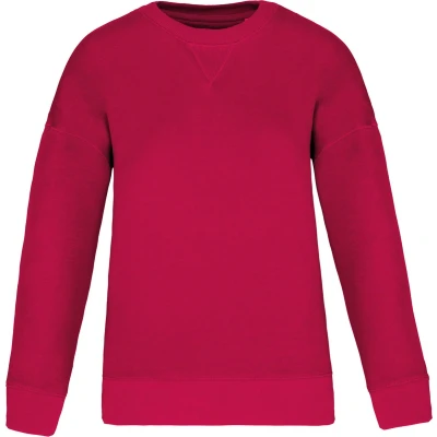 Afbeelding van Native Spirit Ecologische damessweater met afhangende mouwen NS420 Hibiscus Red