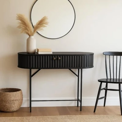 Afbeelding van Milton &amp; Oldbrook Wandtafel 100 cm Samara Zwart