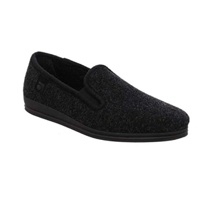 Afbeelding van Rohde Schoenen Heren Slippers Loden Lillestroom 2603, zwart.