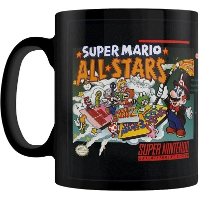 Afbeelding van Super Nintendo Mario All Starsl Zwarte mok