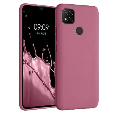 Afbeelding van kwmobile telefoonhoesje geschikt voor Xiaomi Redmi 9C Hoesje smartphone Back cover in donkerroze