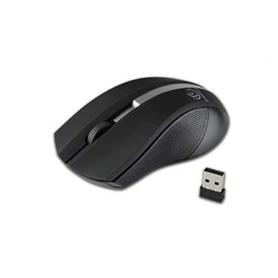 Afbeelding van Rebeltec draadloze muis Galaxy zwart/zilver (Draadloze), Muis, Zwart