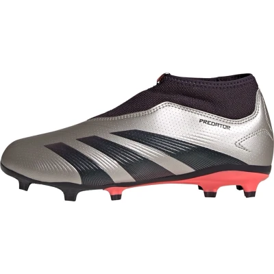 Afbeelding van adidas Performance Predator League LL FG Unisex Voetbalschoenen met kunststof noppen voor kinderen, Maat: 28.5, Platin metallic/aurora black/turbo