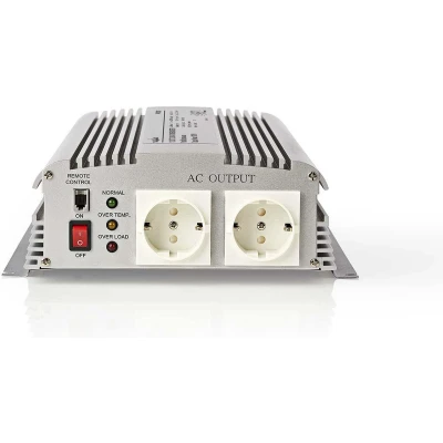 Afbeelding van Nedis Pims170012 Stroomomvormer Gemodificeerde Sinusgolf 12 V Dc 230 Ac 1700 W 2X Schuko Uitgang