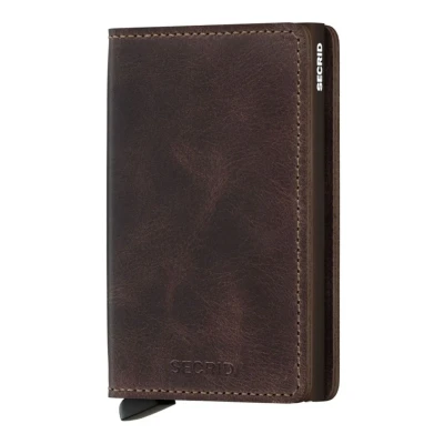 Afbeelding van Secrid Slimwallet portemonnee Vintage chocolate Dames