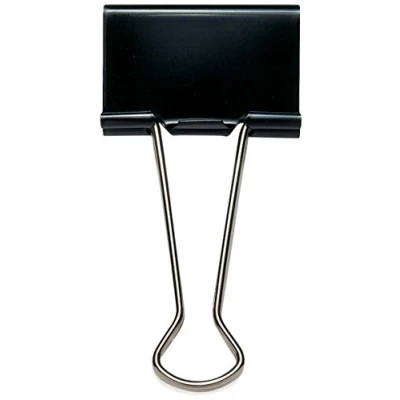 Afbeelding van Rapesco FBC250B1 dubbele cliptang, 25 mm, zwart, 10 stuks
