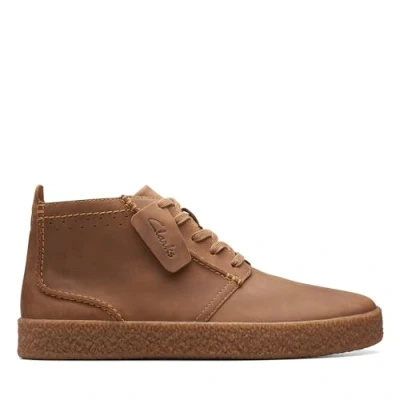 Afbeelding van Clarks Streethill Mid Enkellaarzen voor heren, Dark Tan Lea, 42 EU