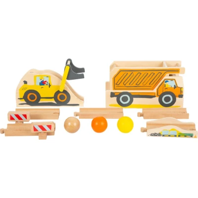 Afbeelding van Small Foot Houten knikkerbaan bouwplaats