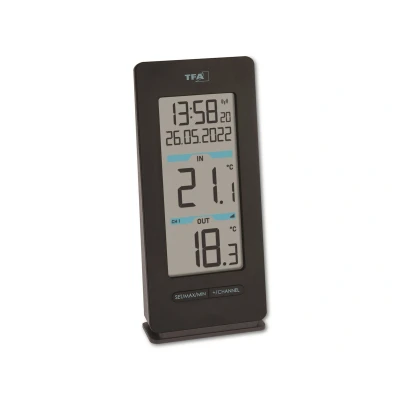 Afbeelding van TFA Dostmann Buddy Draadloze thermometer digitaal Zwart