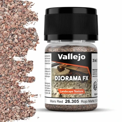 Afbeelding van Vallejo 26305 Landscape Textures 305 Mars Rood 1 2 mm 35ml Effecten potje