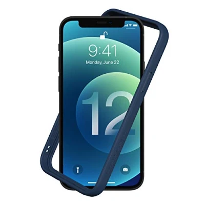 Afbeelding van RHINOSHIELD Bumper Case Compatible with [iPhone 12/12 Pro] CrashGuard NX Shock Absorbent Slim Design Protective Cover 3.5M / 11ft Drop Protection Navy Blue