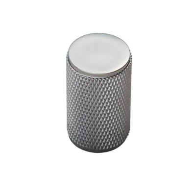 Afbeelding van Meubelbeslag Kastknop Knurled 30mm Iconisch Industrieel Design