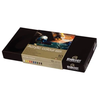 Afbeelding van Acrylverf Diverse Kleuren Basisset 18C510 Rembrandt 10x40 ml