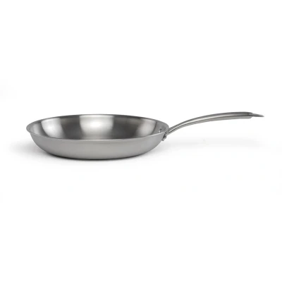 Afbeelding van Livoo Roestvrijstalen koekenpan 24 cm, Pan + steelpan, Zilver