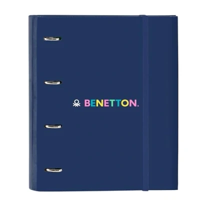 Afbeelding van Ringmap Benetton Cool Marineblauw 27 x 32 3.5 cm