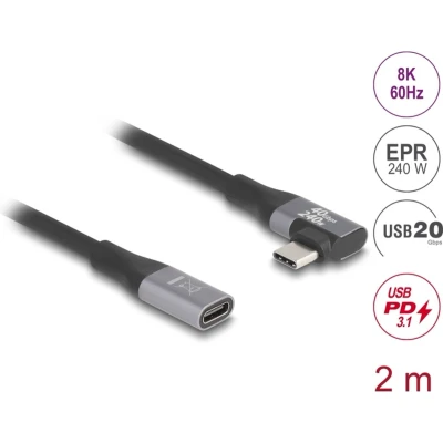 Afbeelding van DeLOCK 81148 USB kabel 2 m C Zwart