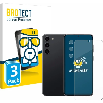 Afbeelding van BROTECT Screenprotector voor Samsung Galaxy S23 (Voor+Camera) Folie Beschermfolie Beschermglas transparant (3 Stuks)