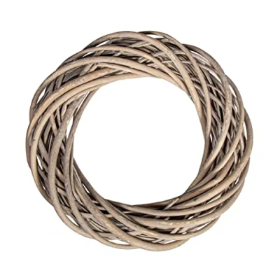 Afbeelding van RAYHER Rieten krans, zilvergrijs, diameter: 30 cm, hoogte: 7 tafelkrans, adventskrans, deurkrans, takkenkrans, natuurlijke 65393561