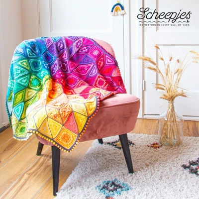 Afbeelding van Scheepjes CAL Festival of Lights blanket Organicon kit