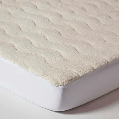 Afbeelding van Homescapes Warme zachte fleece Matrasoplegger 90x190 cm