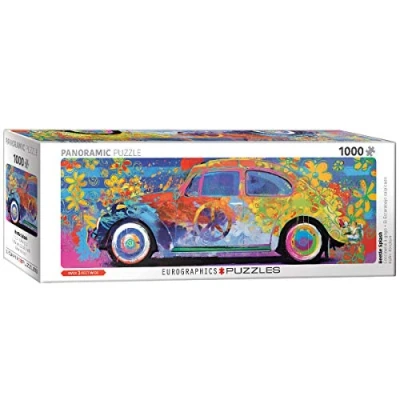 Afbeelding van EuroGraphics Beetle Splash Panoramic Strandweg puzzel, EG60105441, verschillende kleuren, 1000
