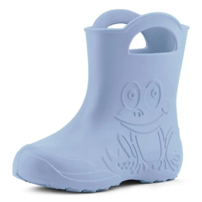 Afbeelding van Ladeheid LA CA Frog Kinder Regenlaarzen Rubber Licht EVA Lichtblauw 34/35
