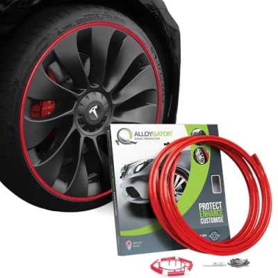 Afbeelding van AlloyGator wielbescherming van legering, velgbescherming bescherming de wielen geschikt voor 30,5 tot 48 cm, verkrijgbaar in 14 kleuren (rood)