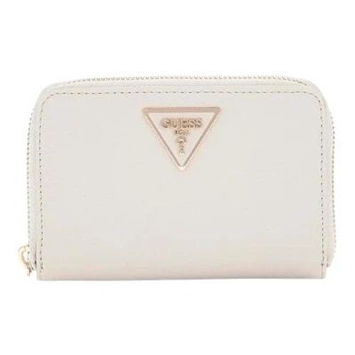 Afbeelding van GUESS Portemonnee Laurel SLG Medium Zip Around Wallet Ivory Crème