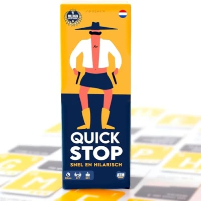 Afbeelding van QUICKSTOP Het ultieme kaartspel voor snelle denkers &amp; grappige momenten Familie Partyspel Vanaf 10 Jaar 27 Spelers 30 min Compact Reisspel Elke Gelegenheid
