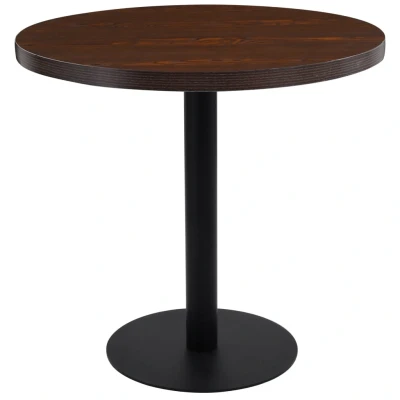 Afbeelding van Bistrotafel 80 cm MDF donkerbruin