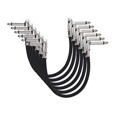 Afbeelding van Amazon Basics patchkabel voor gitaar, 6,35 mm, 15 cm
