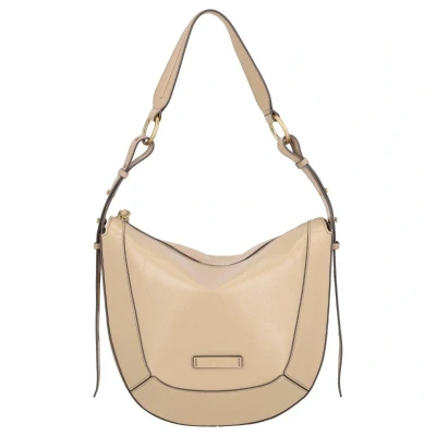 Afbeelding van THE BRIDGE Leren Schoudertas Fedora Crossbody Bag Butter abb. Oro Beige