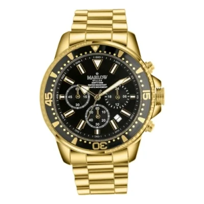 Afbeelding van Lucardi Chronograaf goldcoloured, Heren, Maat: One Size, Gold coloured