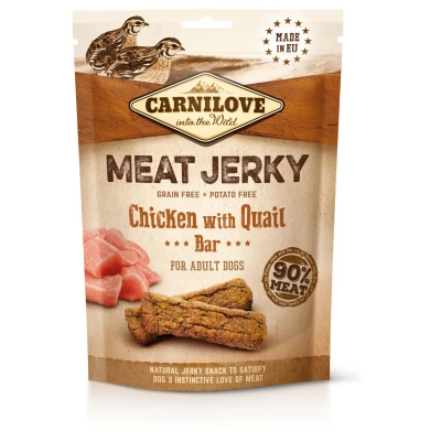 Afbeelding van Carnilove Jerky Chicken with Quail Bar 100 g