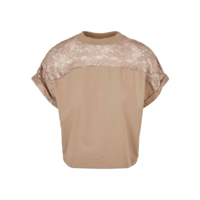 Afbeelding van Urban Classics Tshirt print, Dames, Maat: 3XL, Softtaupe