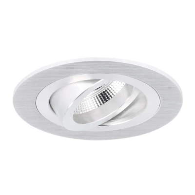 Afbeelding van Yphix Venezia Inbouwspot Aluminium Rond Kantelbaar Voor 35mm Spots 1 Lichtpunt Ø 71mm LEDdirect.nl