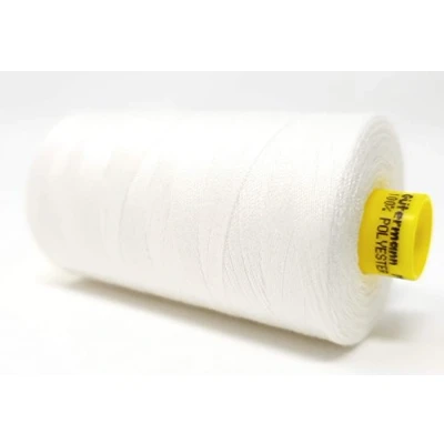 Afbeelding van Gütermann Mara 80 garen, robuust naaigaren, polyester, 800 m, uv bestendig, scheurvast (wit, 1)
