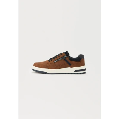 Afbeelding van TOM Tailor Sneakers laag, Heren, Maat: 45, Cognac Hoogwaardig imitatieleer