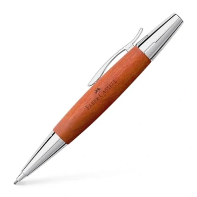 Afbeelding van Faber Castell vulpotlood E motion chroom bruin perenhout FC 138382