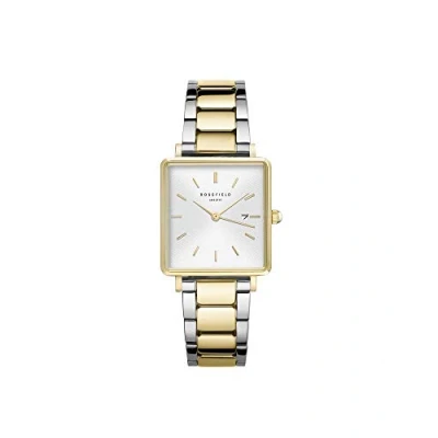 Afbeelding van Rosefield The Boxy dameshorloge, zilver en goud., Observatie