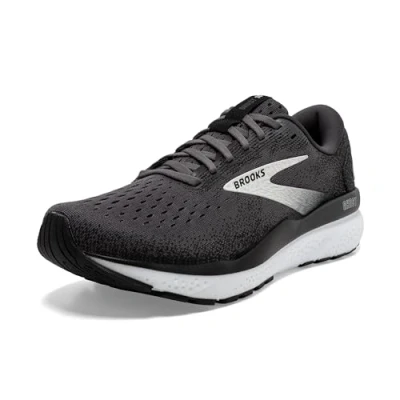 Afbeelding van Brooks Ghost 16 damessneakers, zwart/grijs/wit.