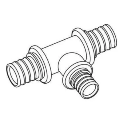Afbeelding van Rehau Rautitan LX T stuk verloopaftakking 16x12x16mm