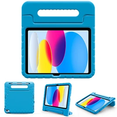 Afbeelding van ProCase Beschermhoes voor kinderen met standaard iPad 10.Genaration 2022 model A2696 A2757, ultralicht, schokbestendig, robuust, kinderen, converteerbaar, handvat, functie